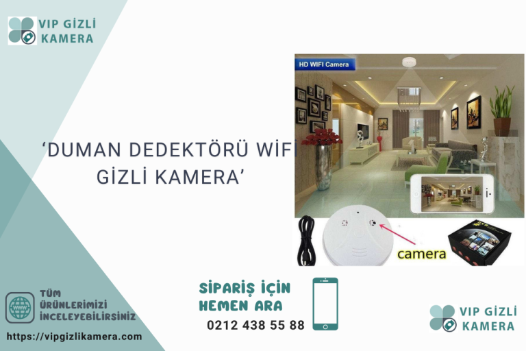 Duman Dedektoru WiFi Gizli Kamera